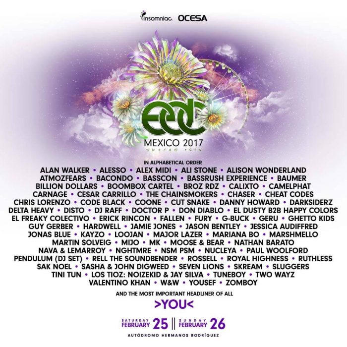 Edc Mexico Reveals Alluring Lineup For 17