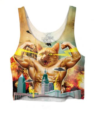 Click here to buy a Godzilla Cat Crop Top