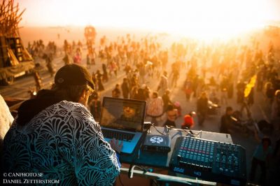 Random Rab Burning Man sunrise set photo via facebook.com/randomrab