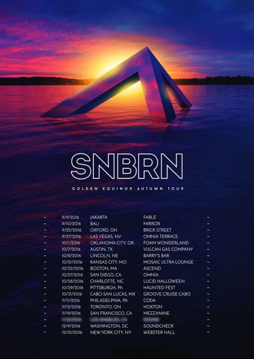 SNBRN Golden Equinox Autumn Tour 