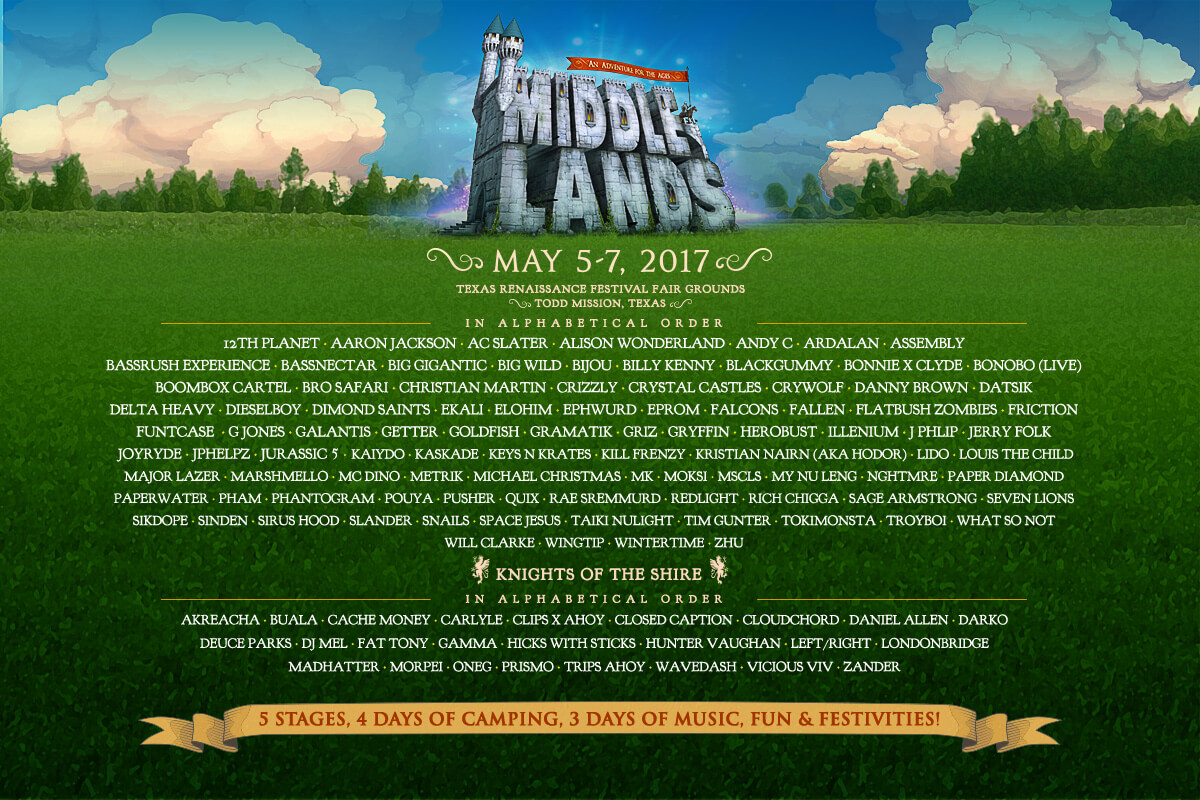 Middlelands Festival Lineup 2017