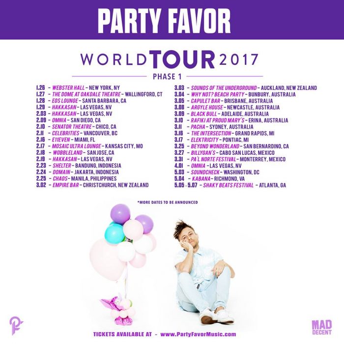 Party Favor Tour Dates