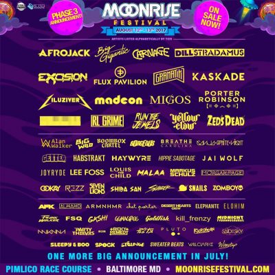 Review the Moonrise Festival Lineup through our Favorites by Boombox Cartel