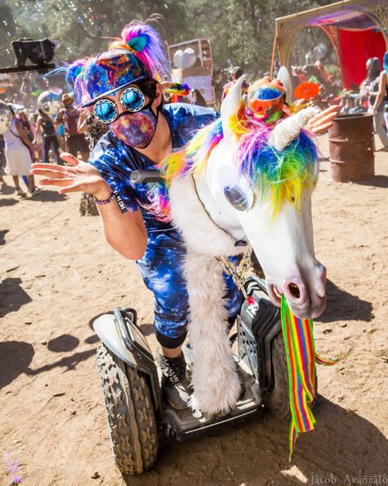 Guy Rides Unicorn