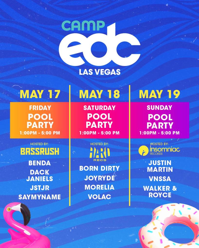 Camp EDC Pool Party Lineup 2019