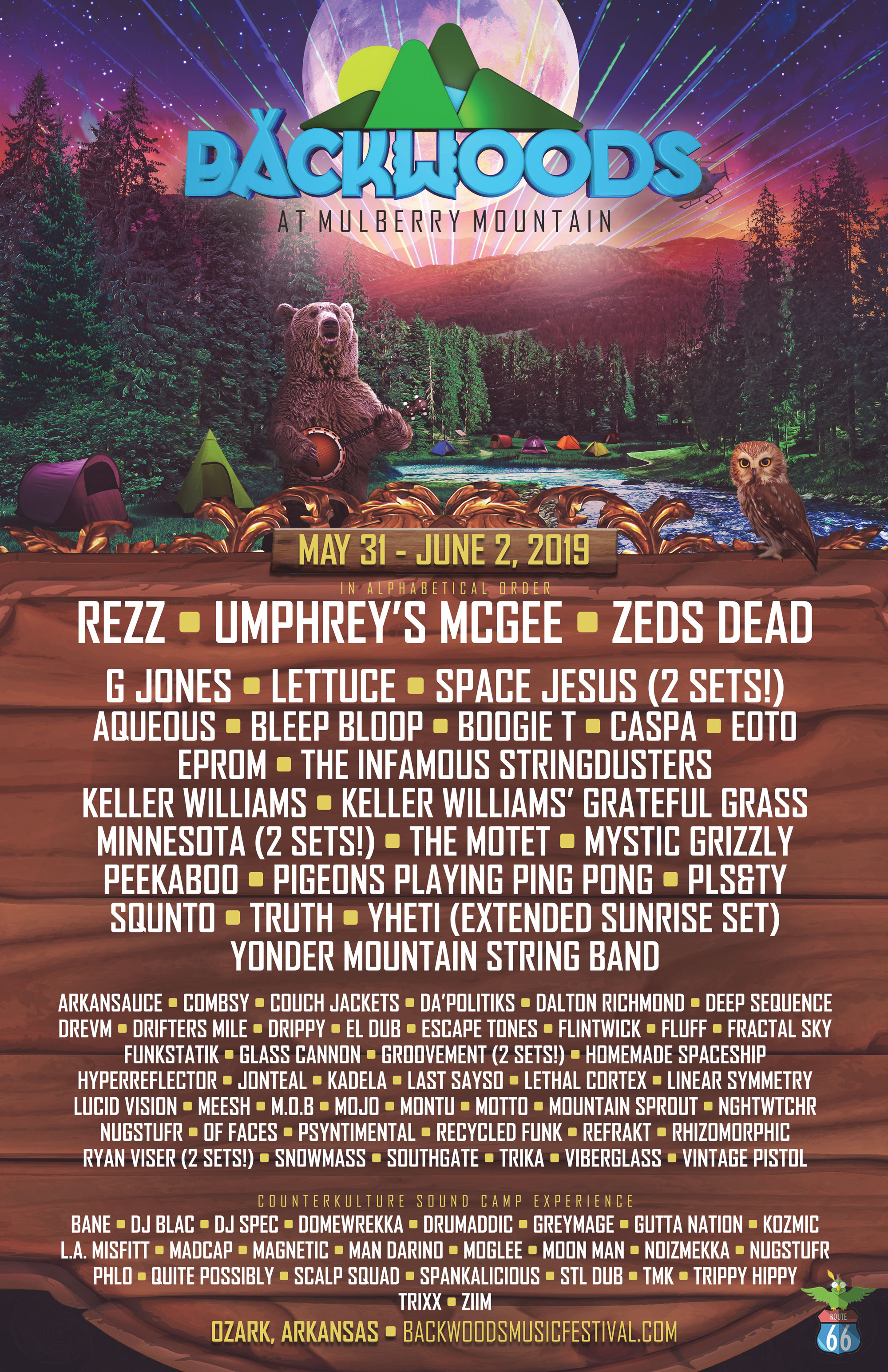 Backwoods Returns to Mulberry Mountain with Fully Lit Lineup
