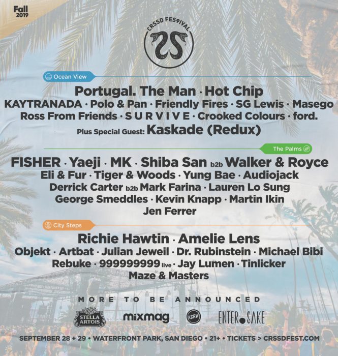CRSSD Festival Releases a Progressive Lineup for Fall 2019