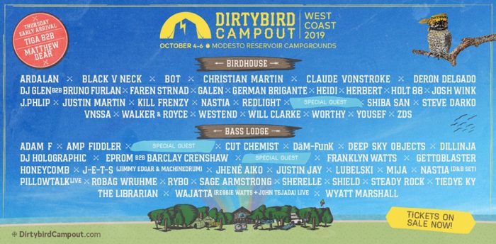 Dirtybird Lineup 2019