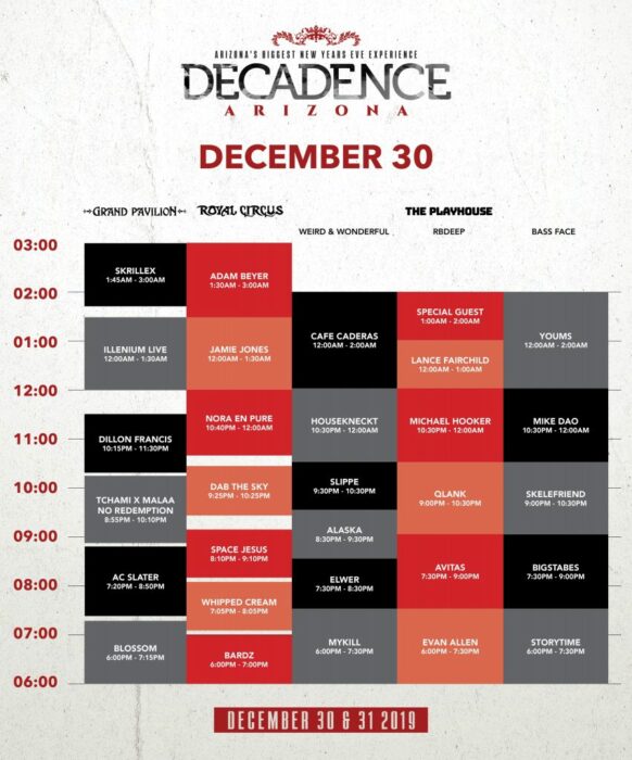 The Official Decadence Arizona 2019 Event Guide