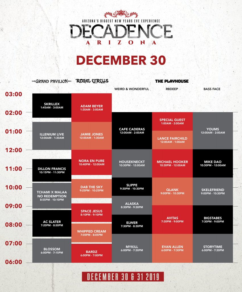 Decadence Arizona 2019