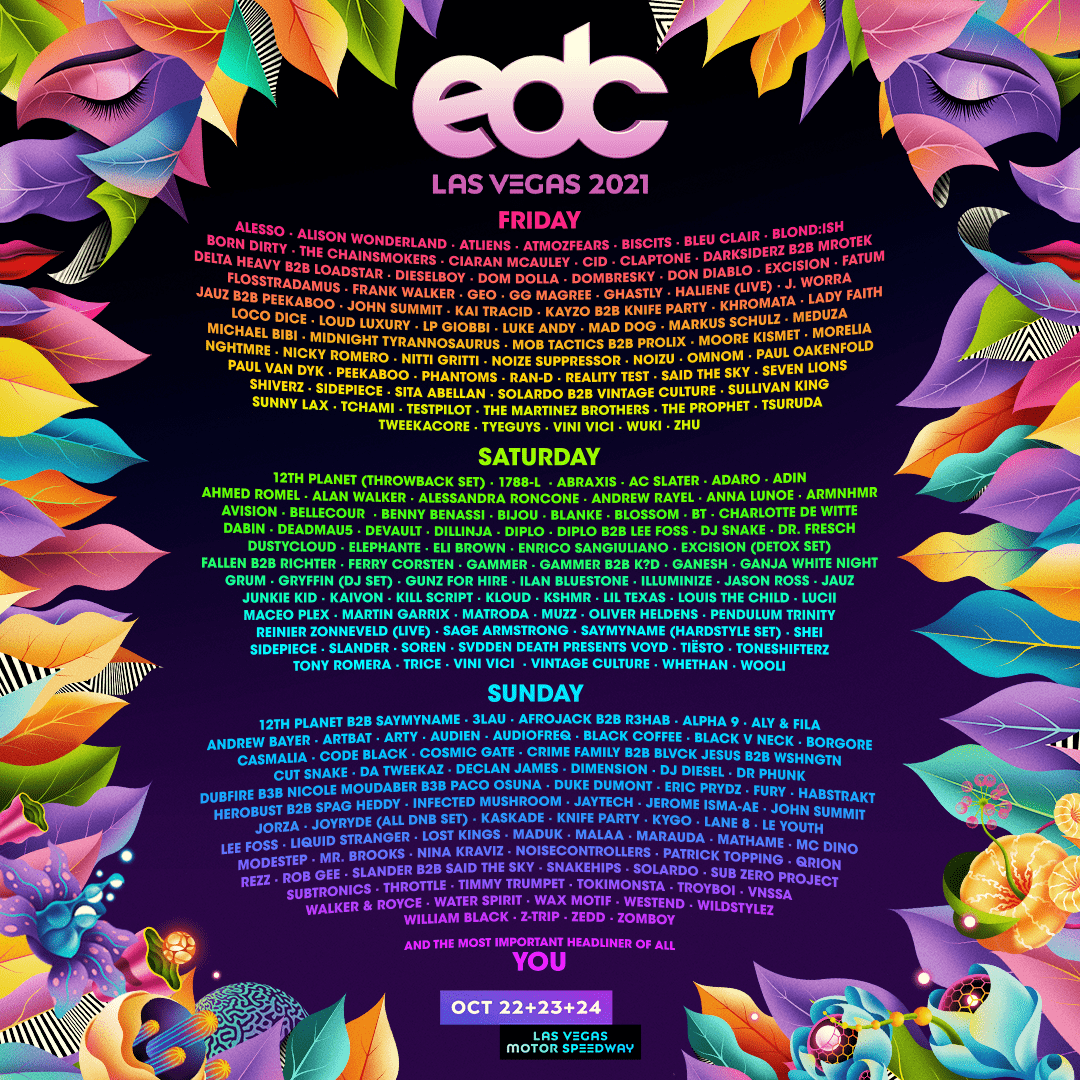 Insomniac Releases EDC Las Vegas 2021 Lineup