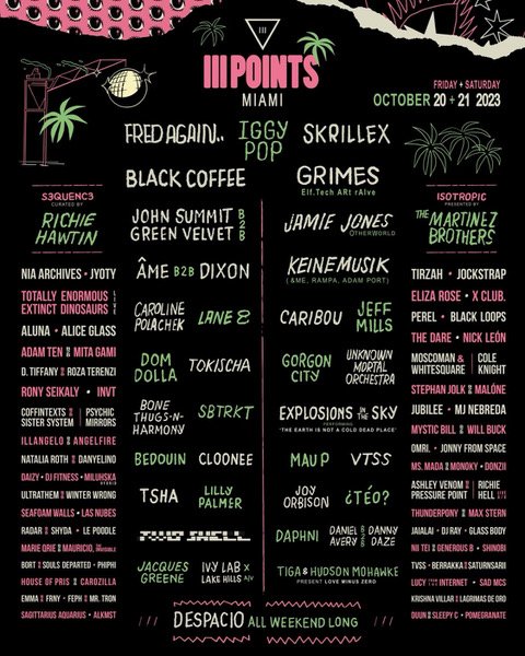 III Points Festival 2023 Lineup