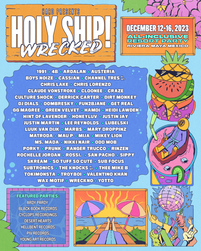 Holy Ship! Wrecked 2023 lineup