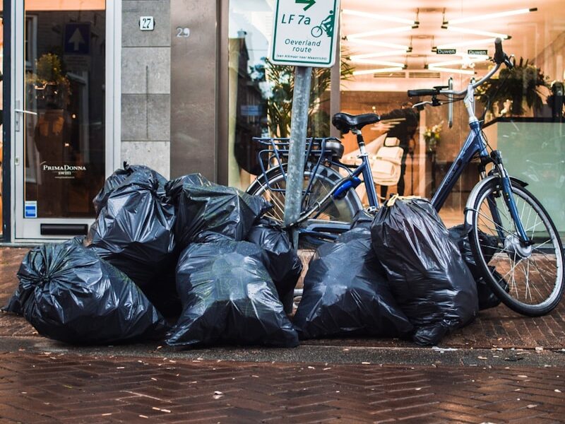 black plastic bag