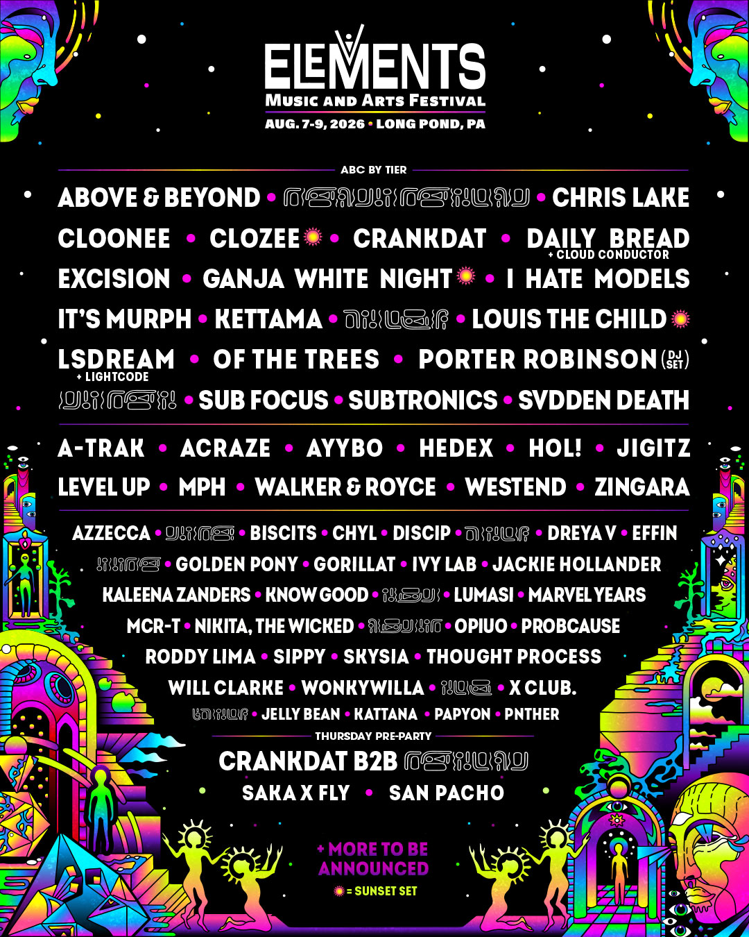 Elements Music Festival 2026 Lineup