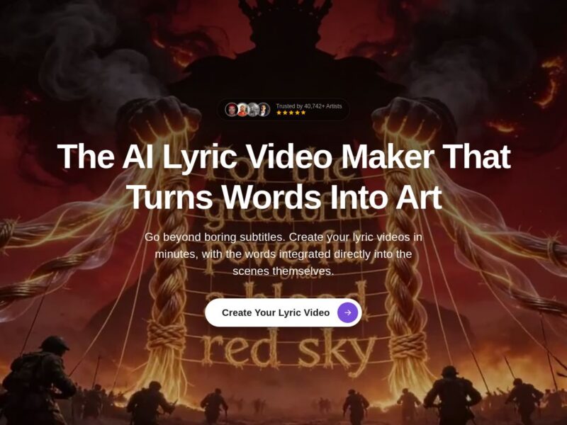 Neural Frames AI Lyric Video Maker Interface Screenshot (4K Vertical Canvas)